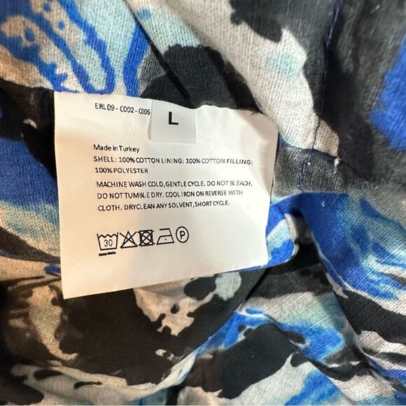 ERL Blue Skull Padded Puffer Jacket with Hood | L - Picture 10 of 13